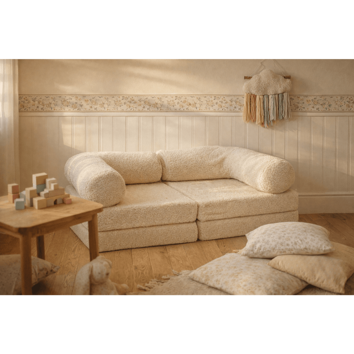 Canapé Enfant Modulable en Mousse Beige beige - vue 3