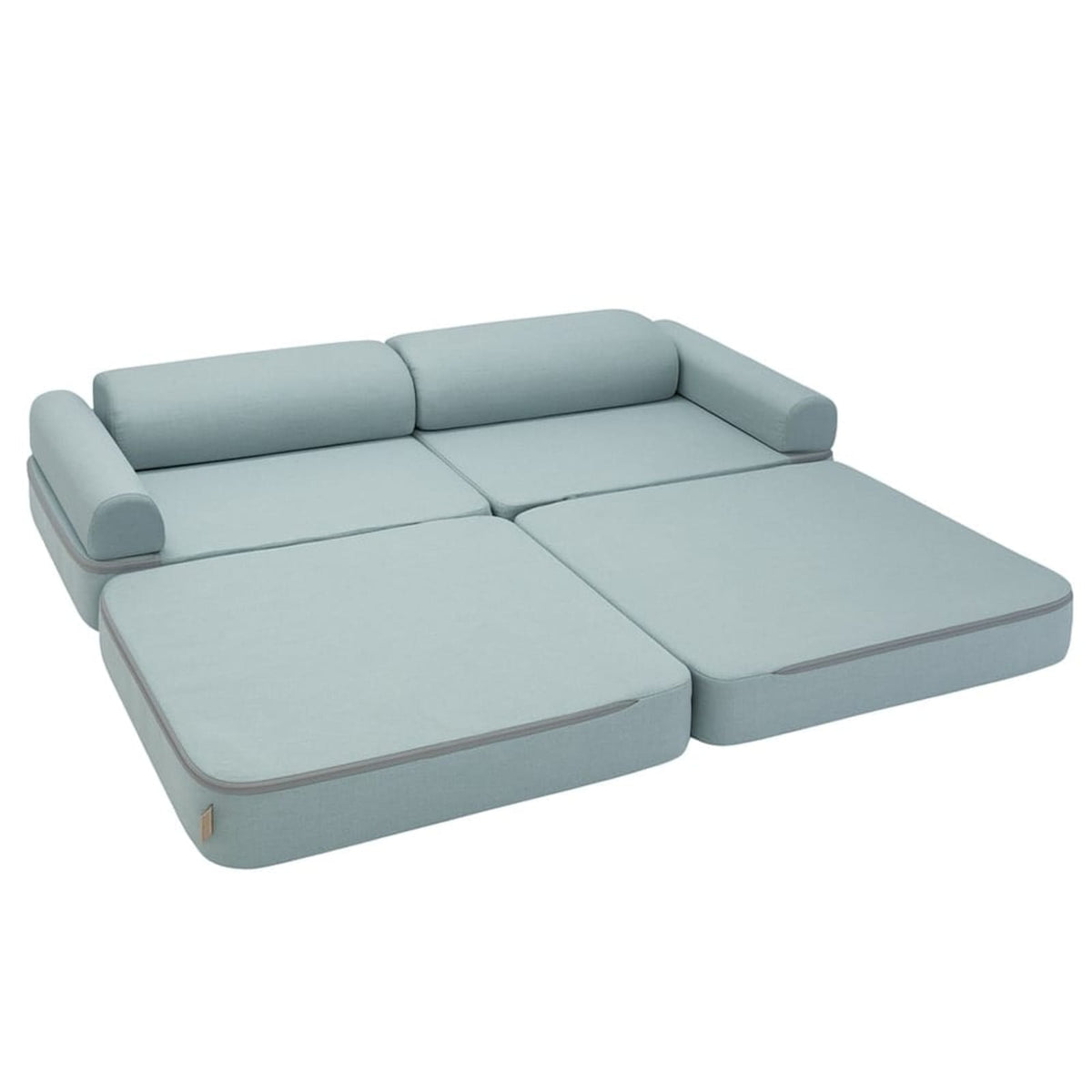 Canapé Enfant Modulable en Toile Déperlante Turquoise turquoise - vue 4