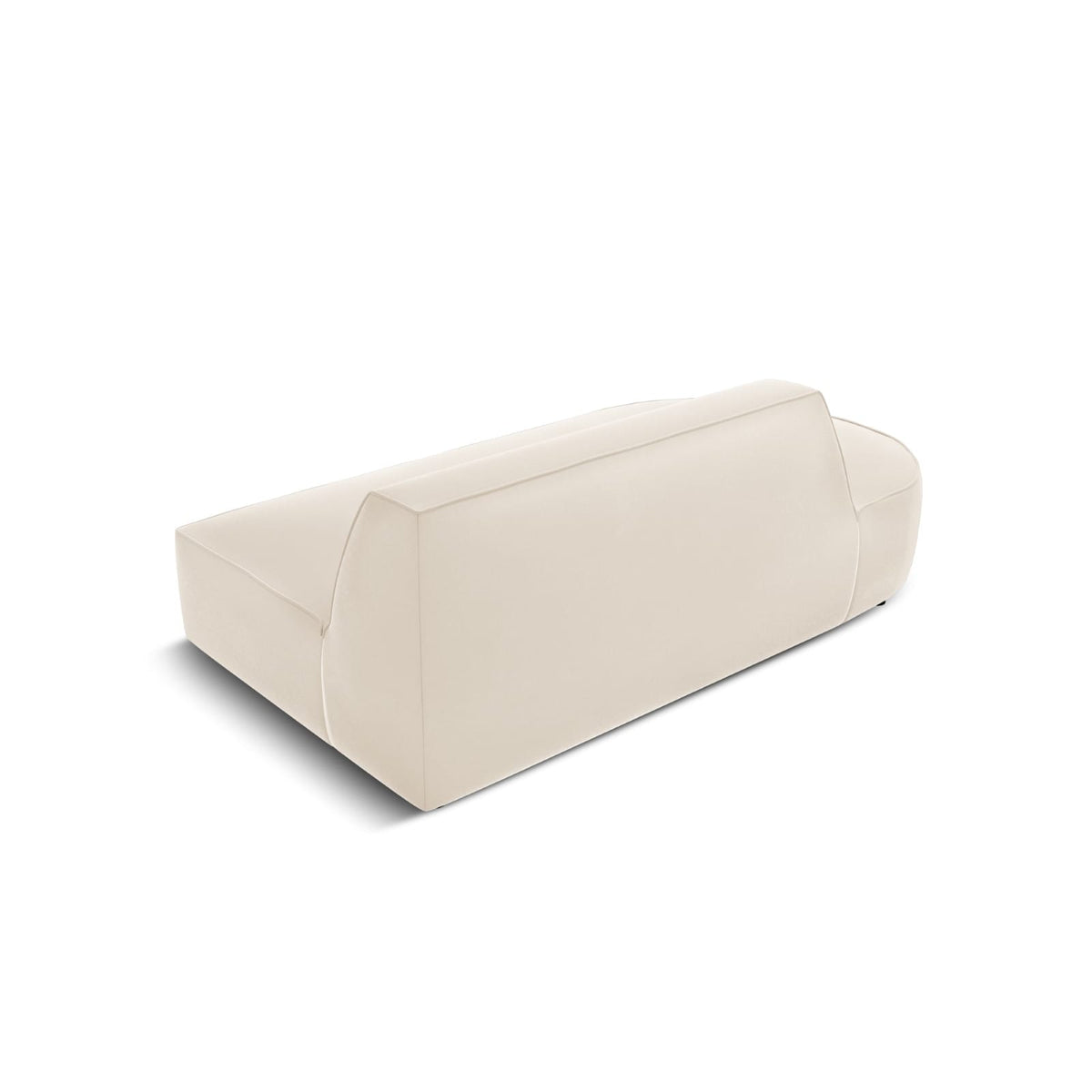 Canapé Modulable 2 Places en Velours Beige beige - vue 4