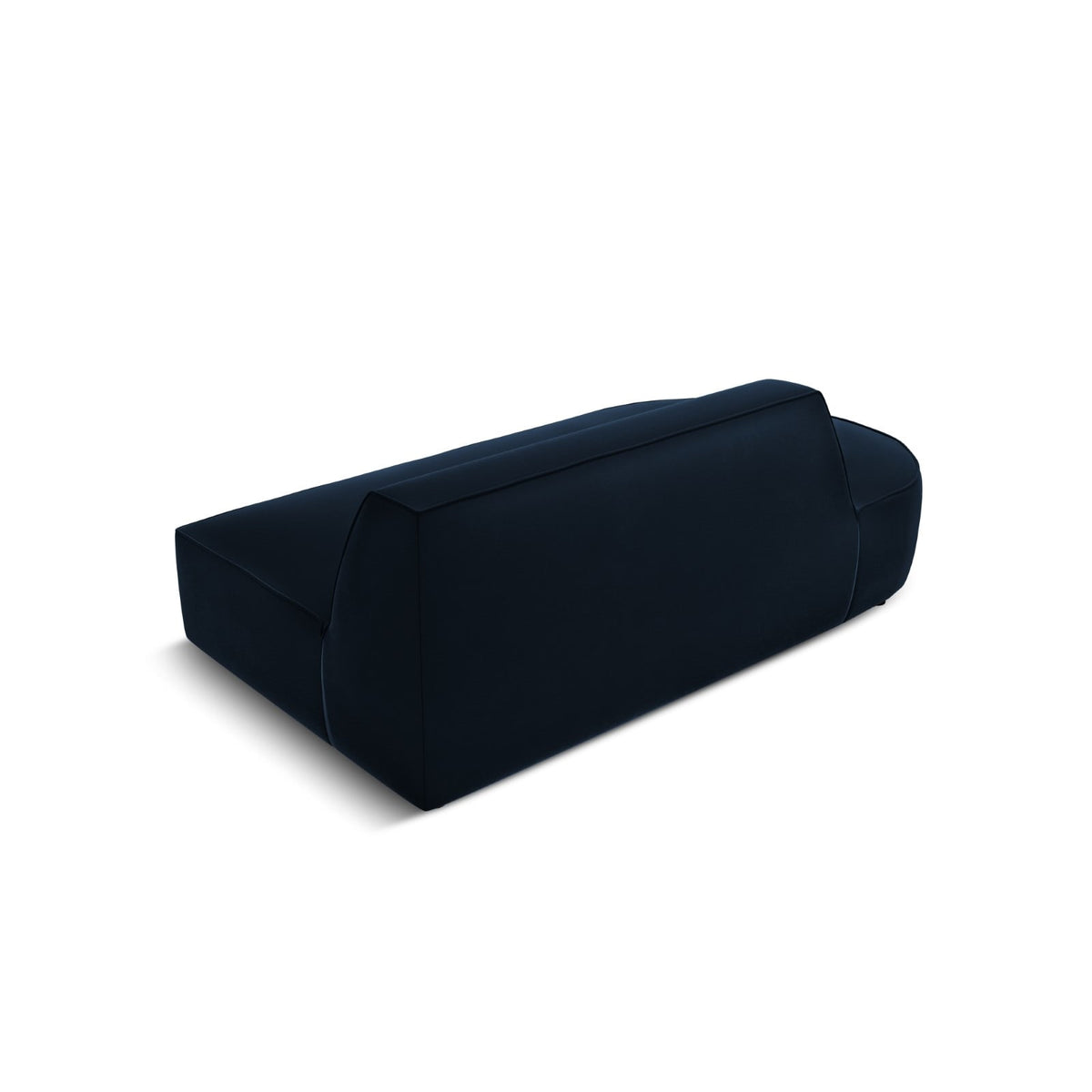 Canapé Modulable Gauche 2 Places en Velours Bleu Foncé bleu foncé - vue 4
