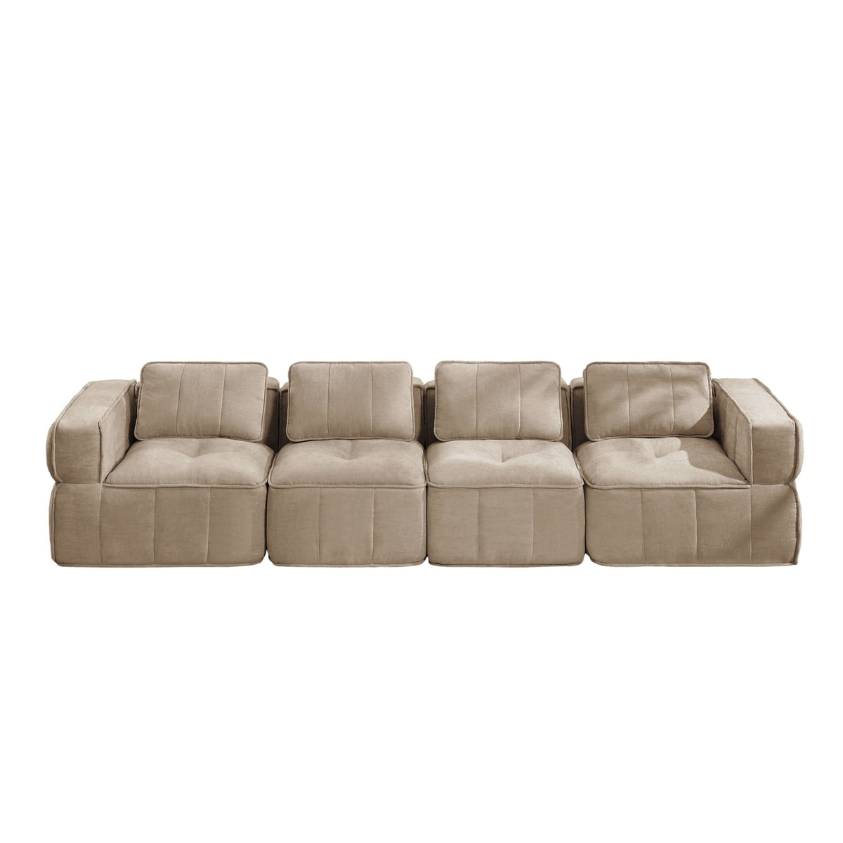 Canapé Modulable sans Armature en Polyester Sable sable - vue 4