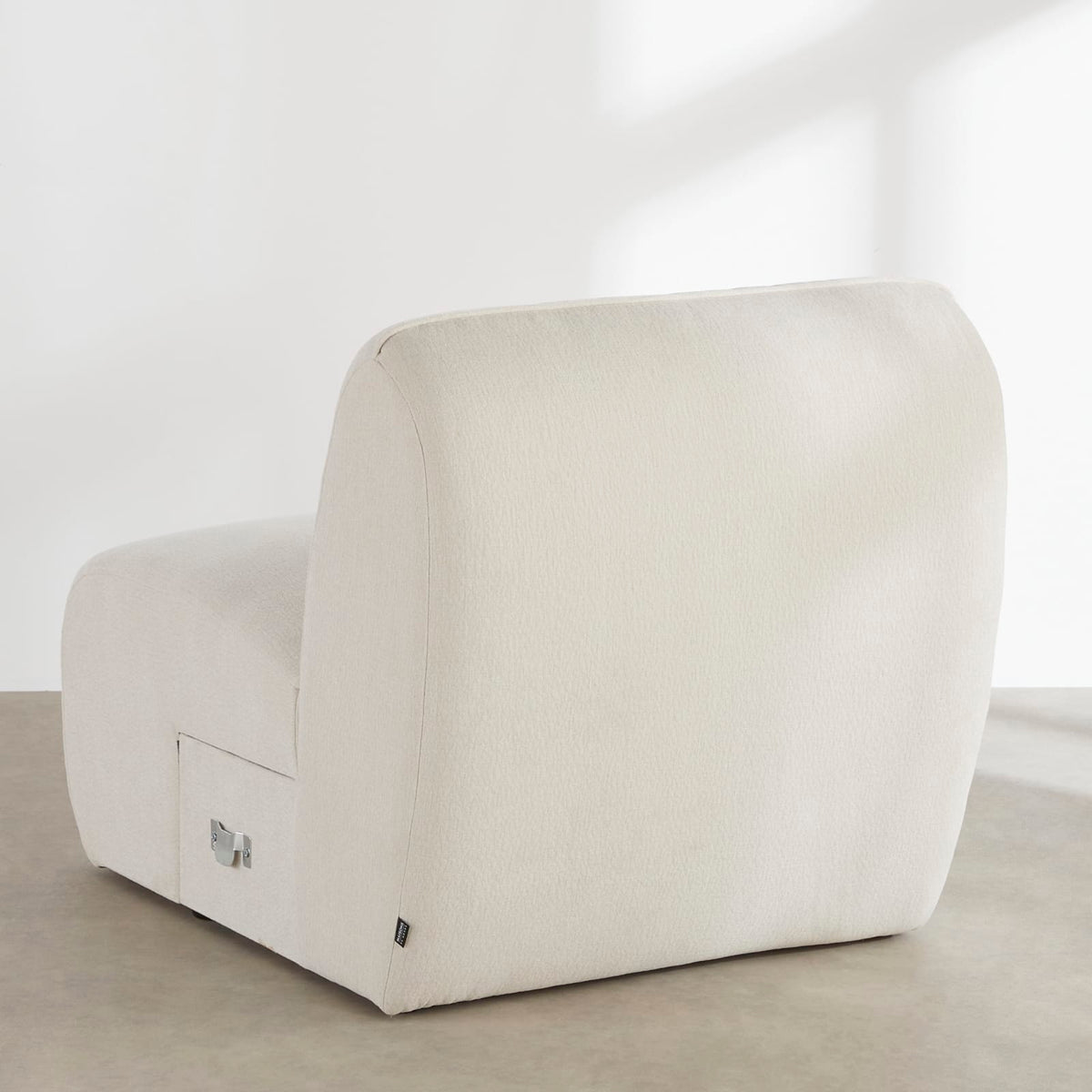 Chauffeuse Modulable en Tissu Effet Lin Beige beige - vue 6