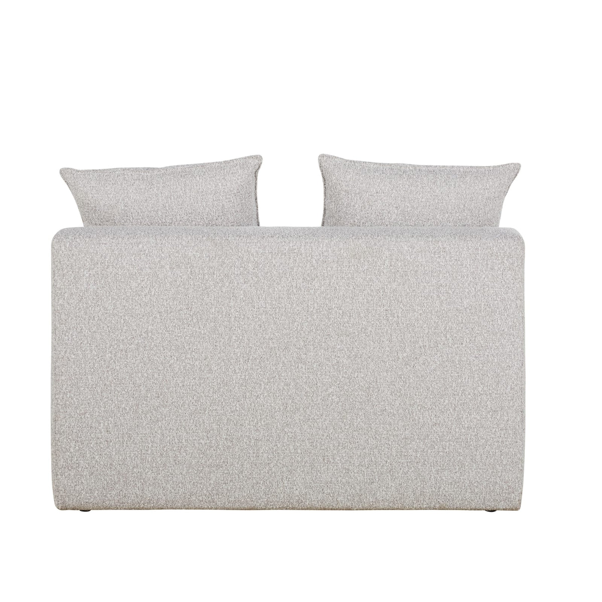 Chauffeuse 2 Places Modulable en Tissu Gris Clair Chiné gris clair chiné - vue 3