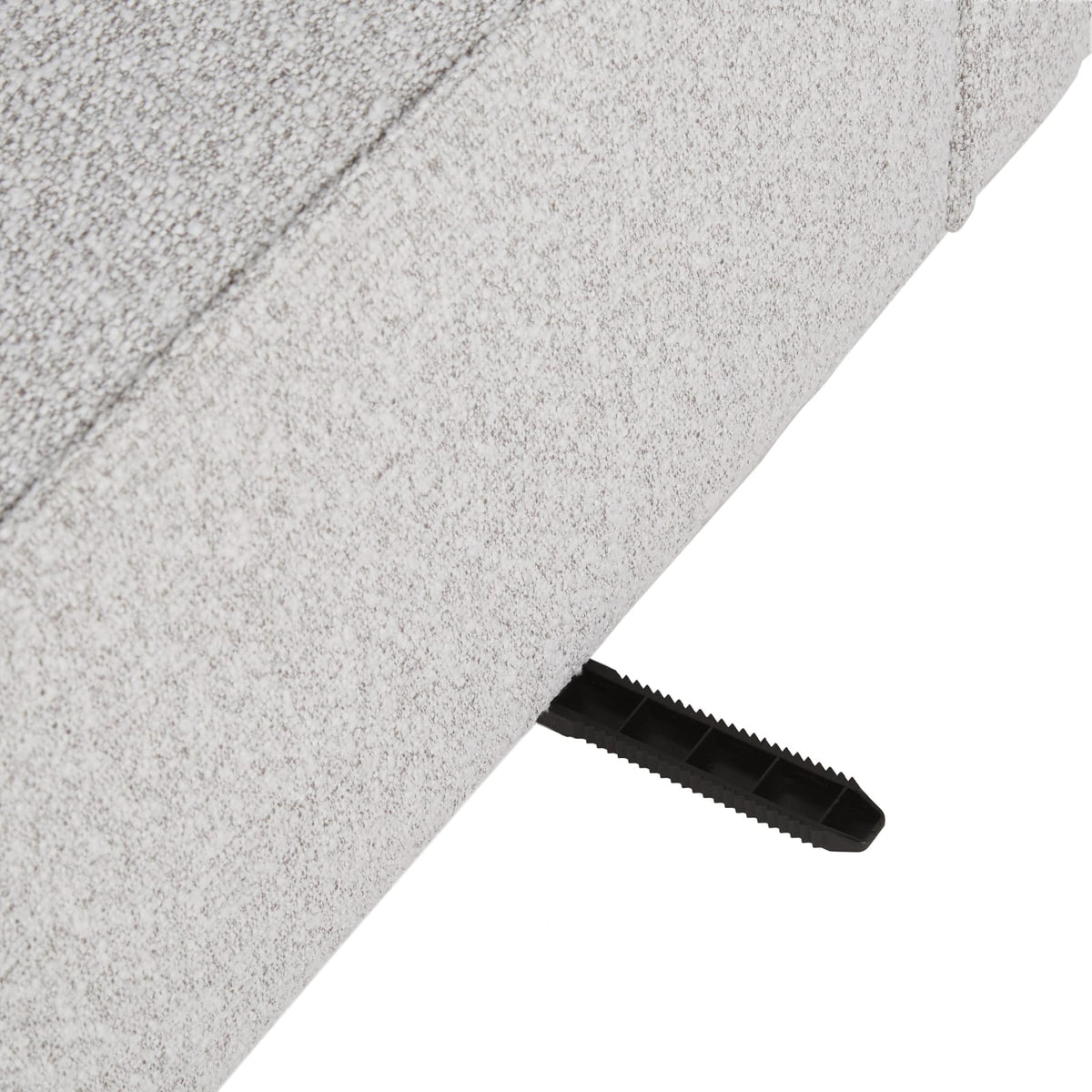 Chauffeuse 2 Places Modulable en Tissu Gris Clair Chiné gris clair chiné - vue 5
