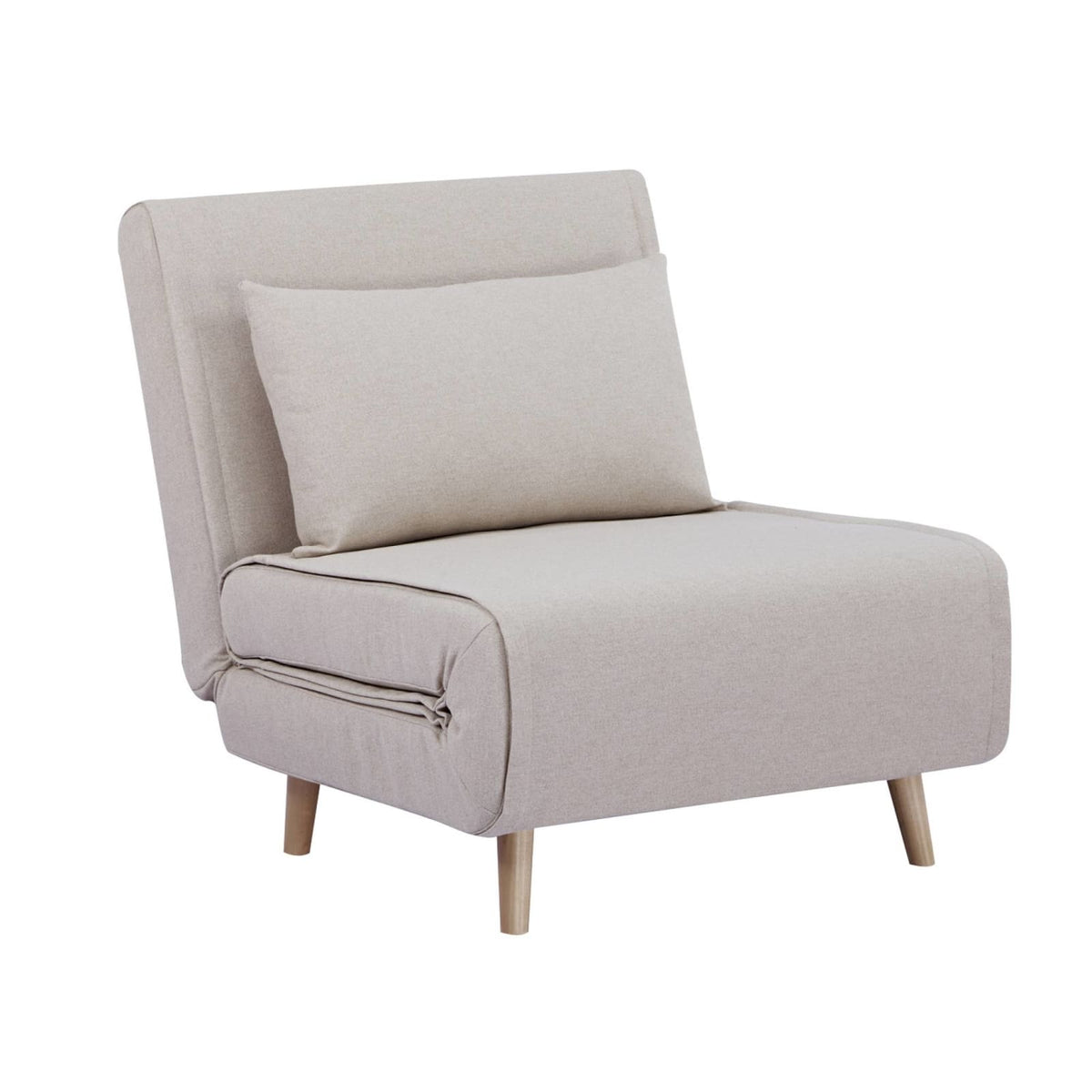 Chauffeuse Convertible Modulable en Tissu Beige beige - vue 1
