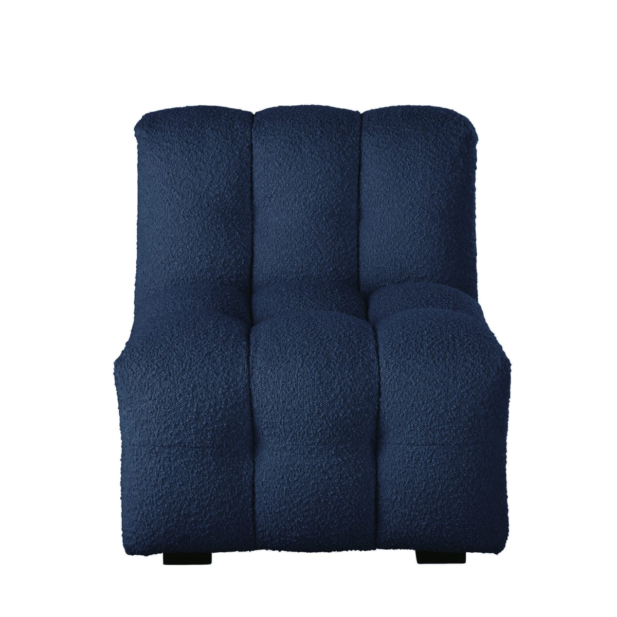Chauffeuse Nuage Modulable en Bouclette Bleu Nuit bleu nuit - vue 1