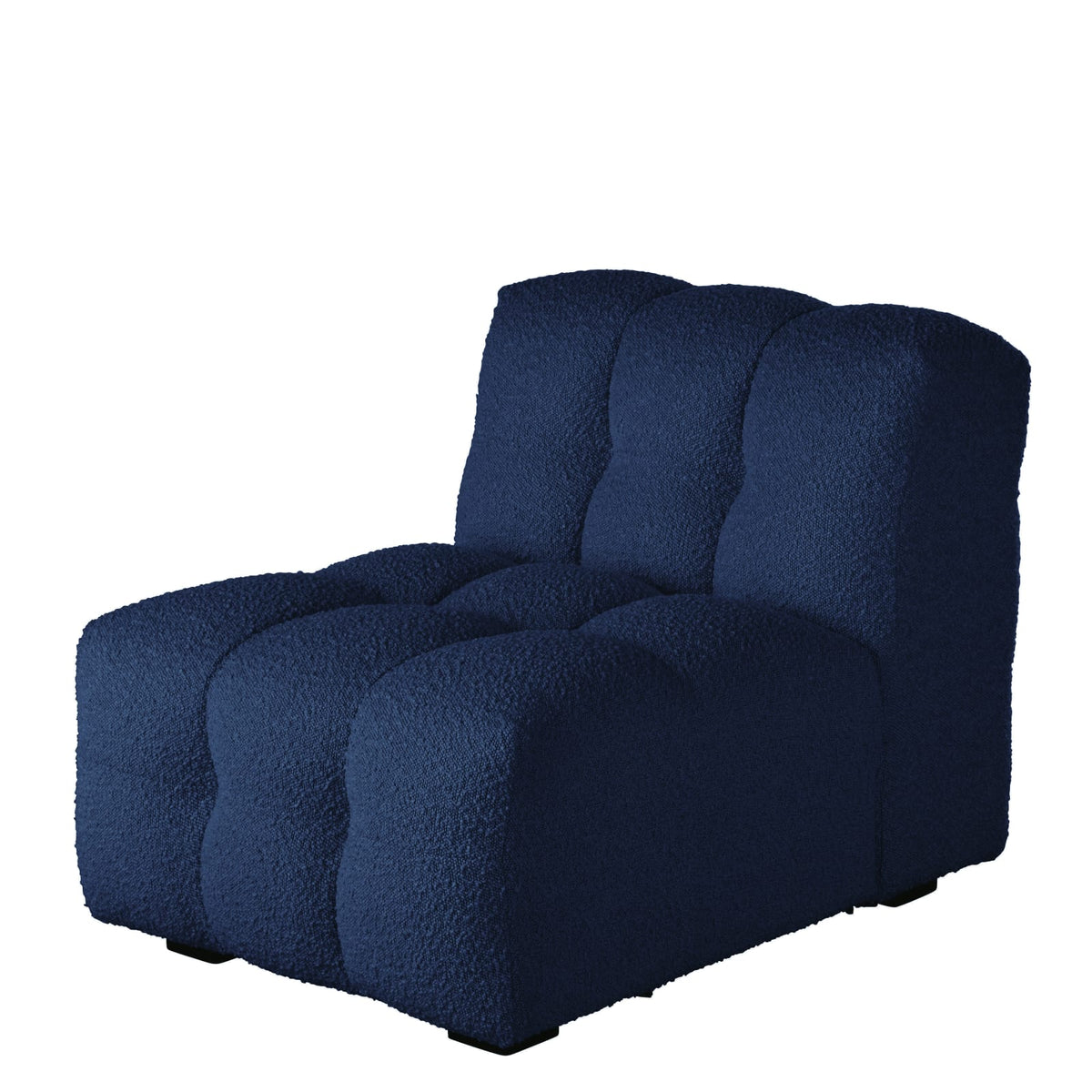 Chauffeuse Nuage Modulable en Bouclette Bleu Nuit bleu nuit - vue 2