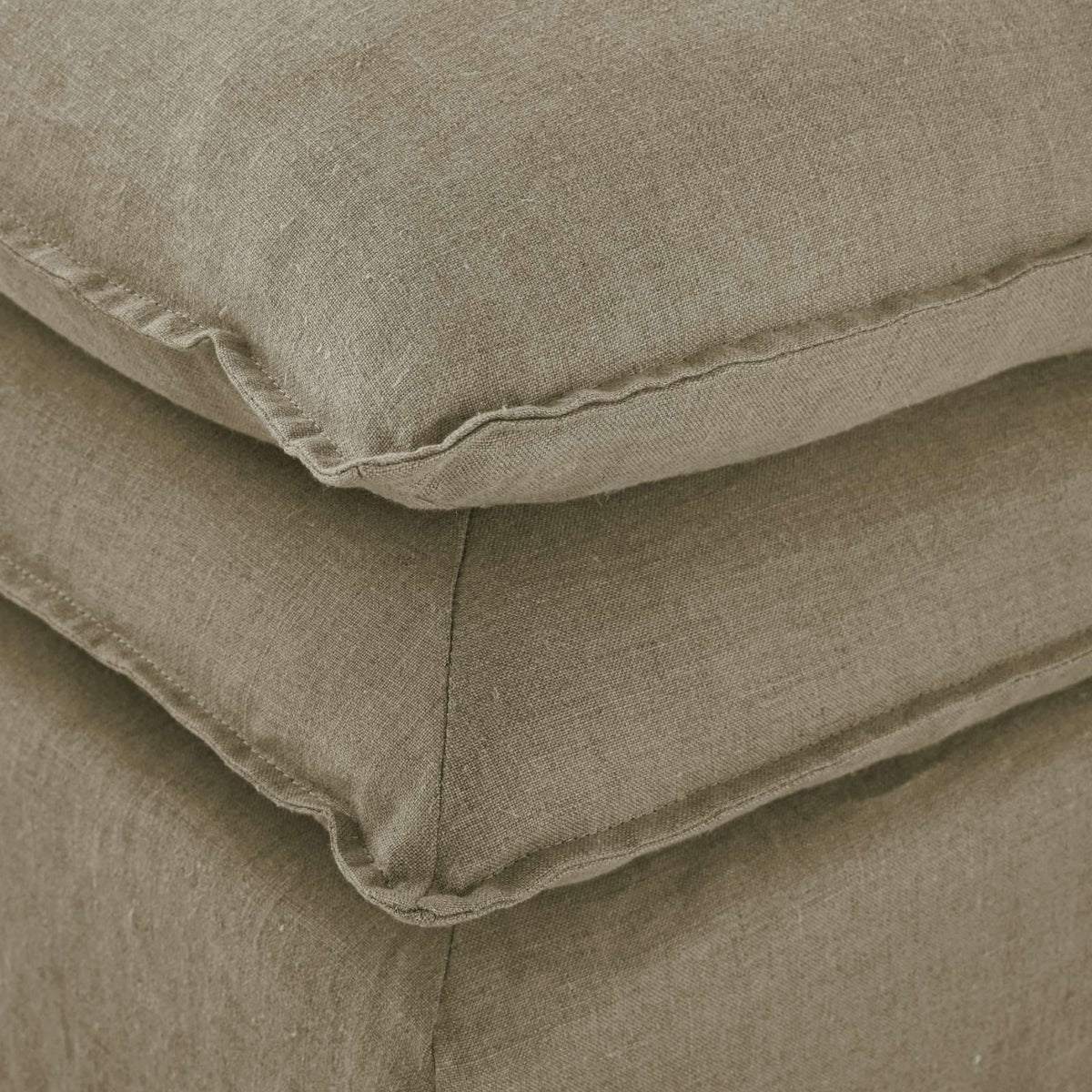 Chauffeuse Modulable en Lin Vert Kaki kaki - vue 3