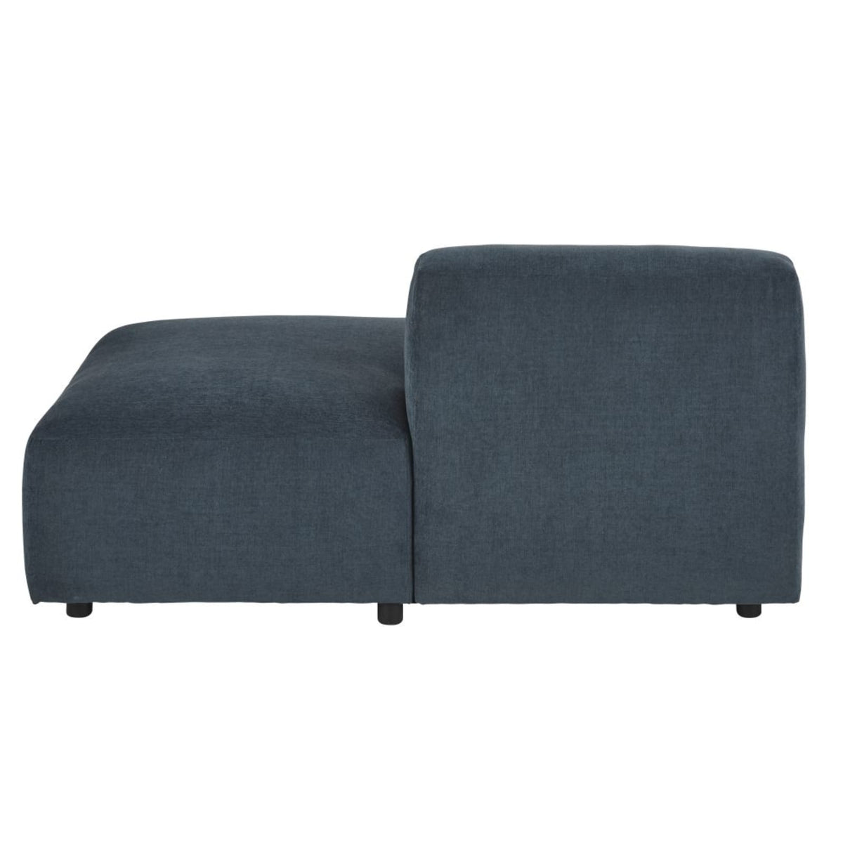 Méridienne Droite Modulable en Tissu Bleu bleu - vue 3