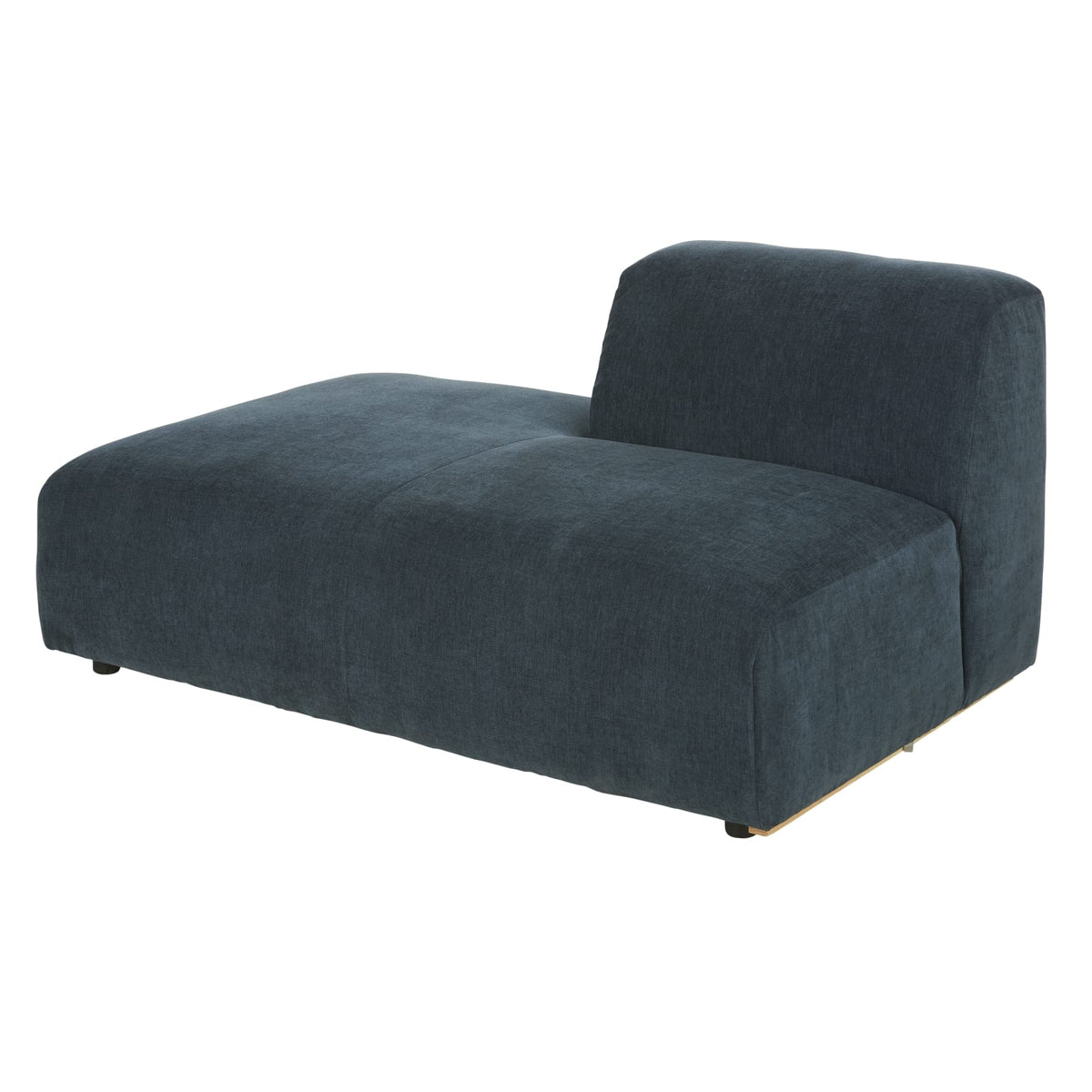 Méridienne Gauche Modulable Tissu Bleu bleu - vue 2