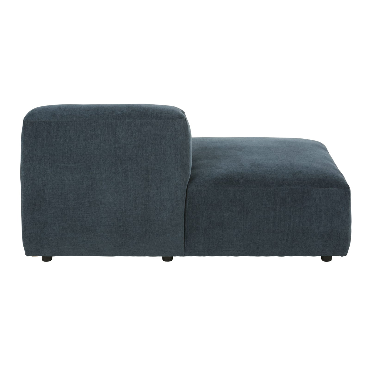 Méridienne Gauche Modulable Tissu Bleu bleu - vue 3