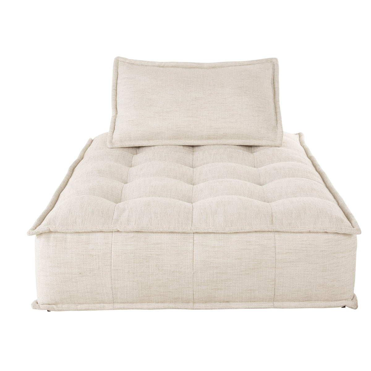 Méridienne Modulable en Tissu Beige Sable beige sable - vue 2