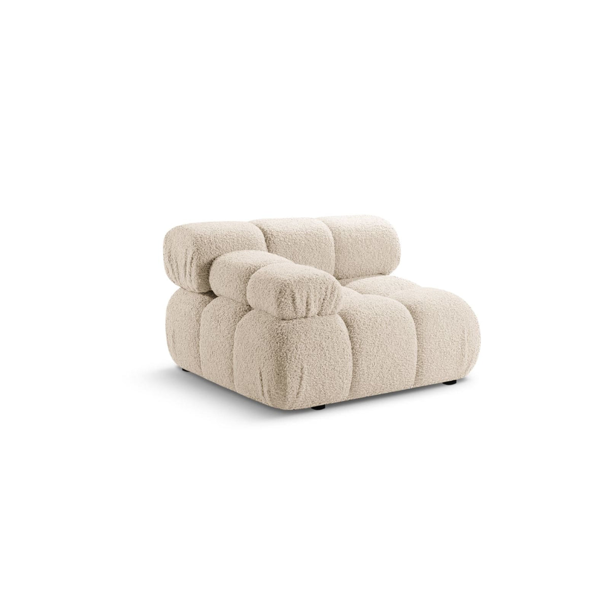 Module Gauche Modulable en Bouclé Beige Clair beige clair - vue 2