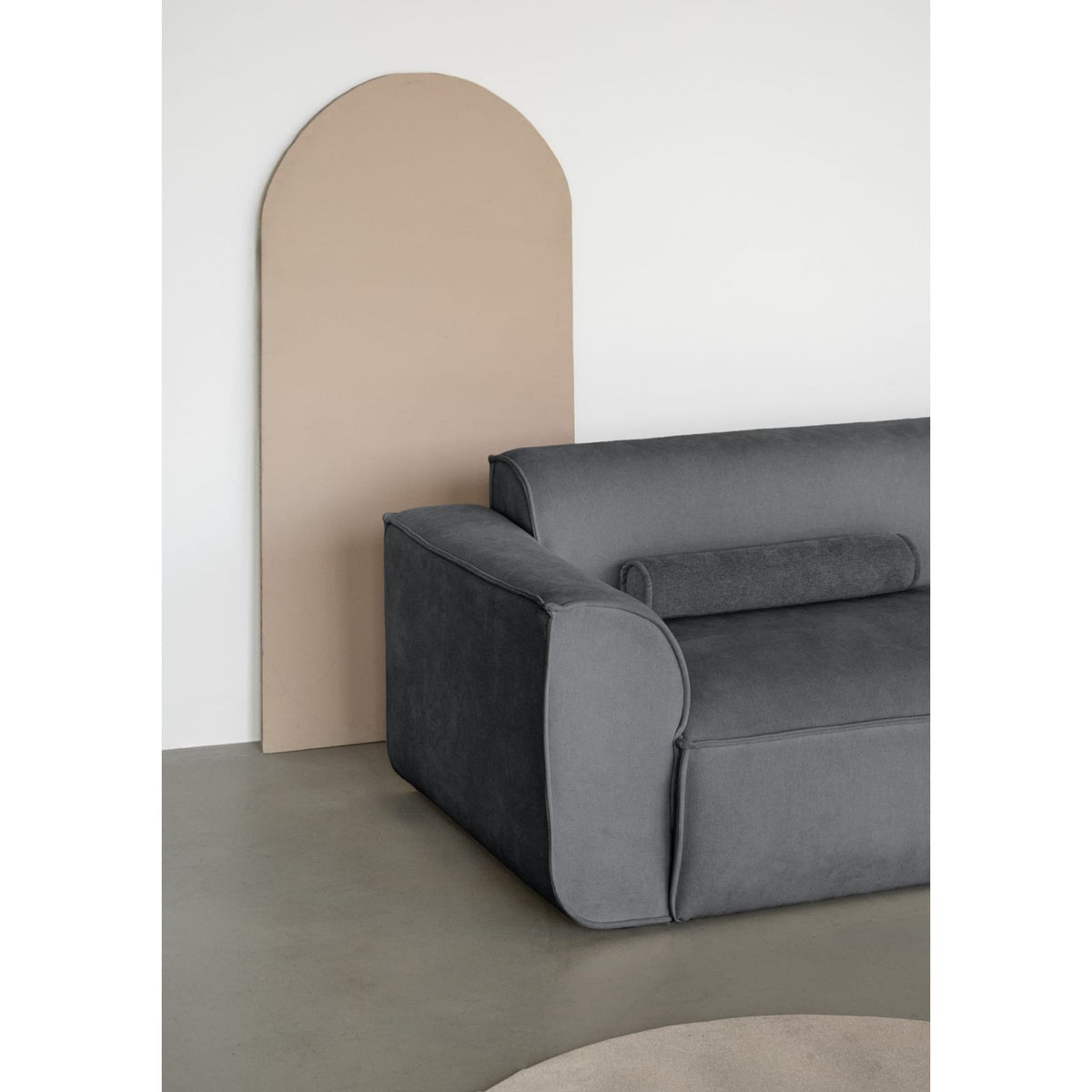 Canapé d'Angle Modulable en Chenille Gris Foncé gris foncé - vue 4