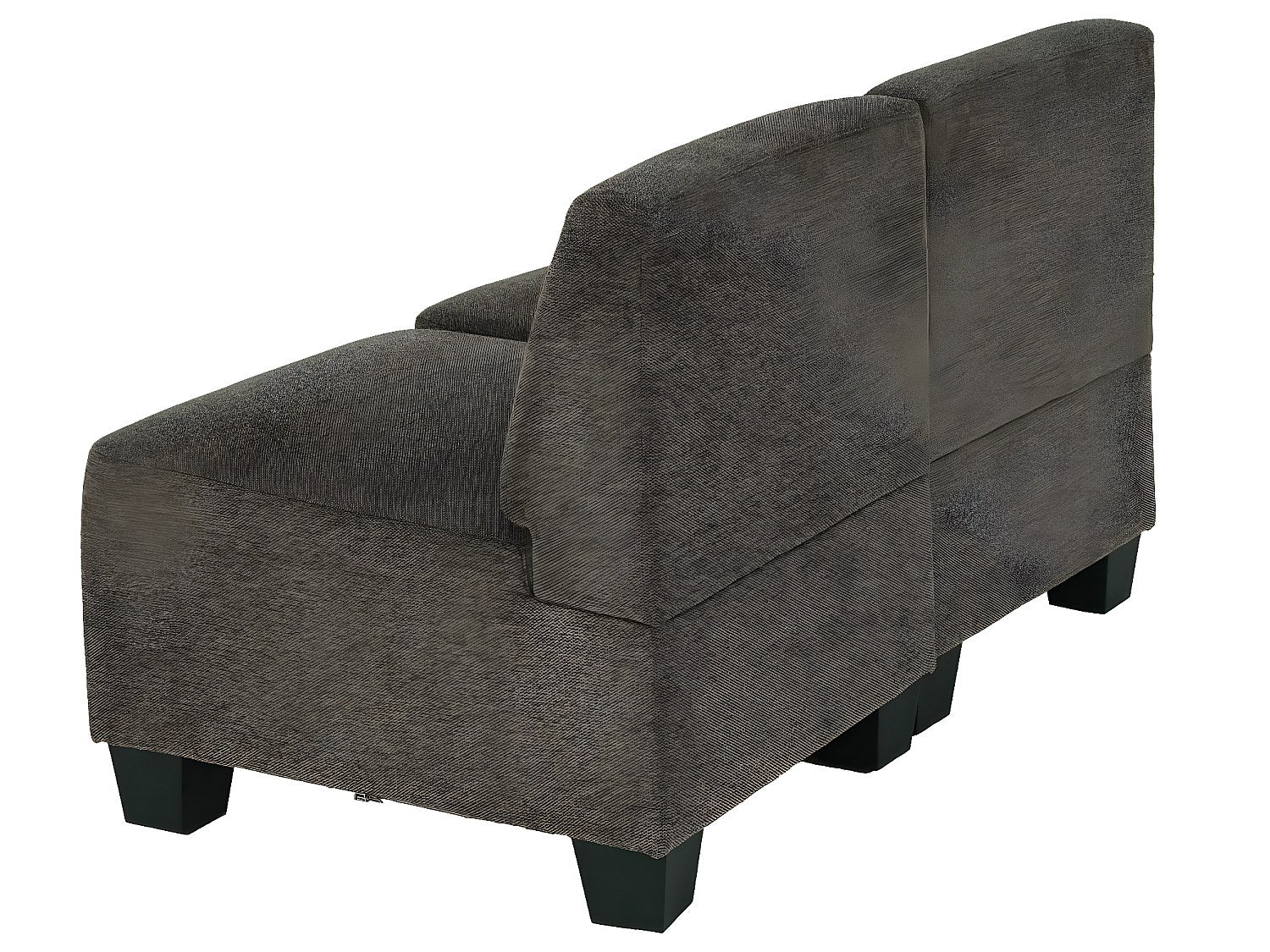 Canapé modulable 2 places marron tissu