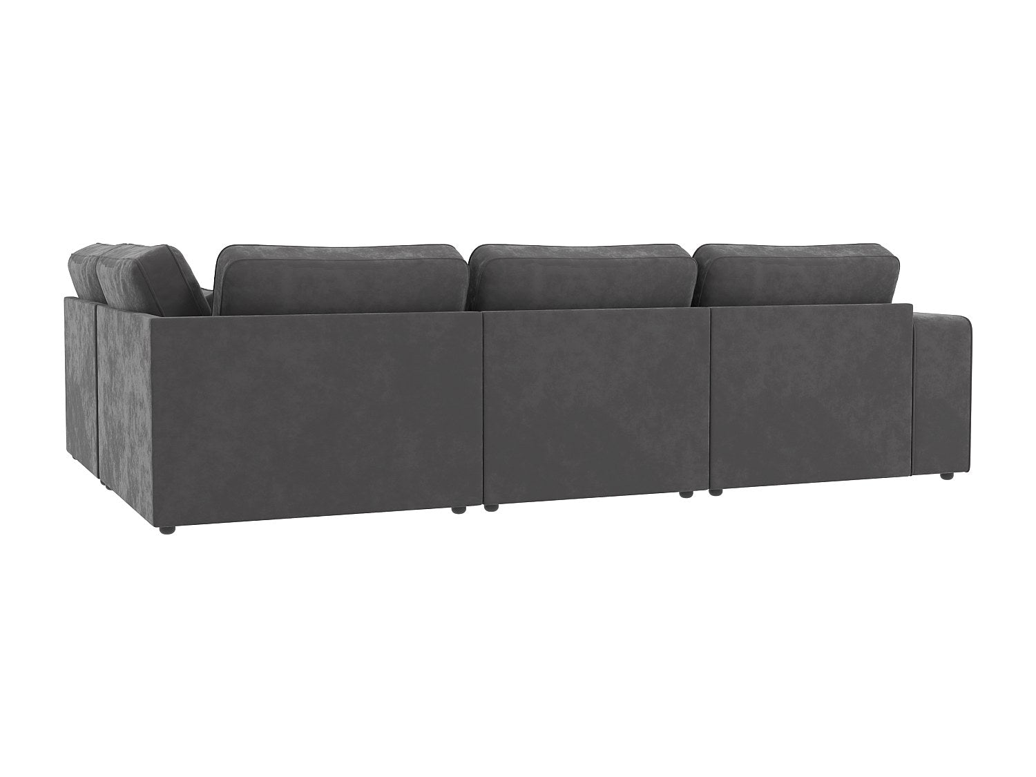 Canapé modulable gris velours