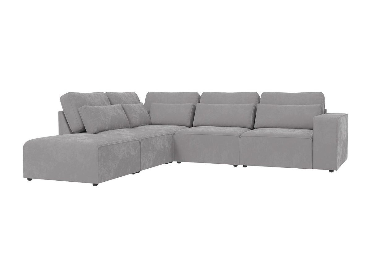 Canapé modulable gris velours
