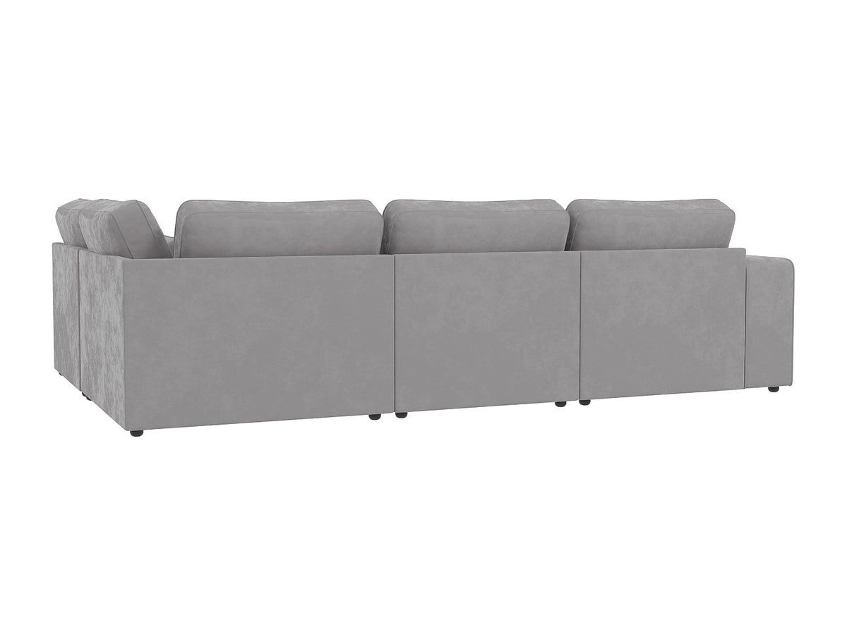Canapé modulable gris velours