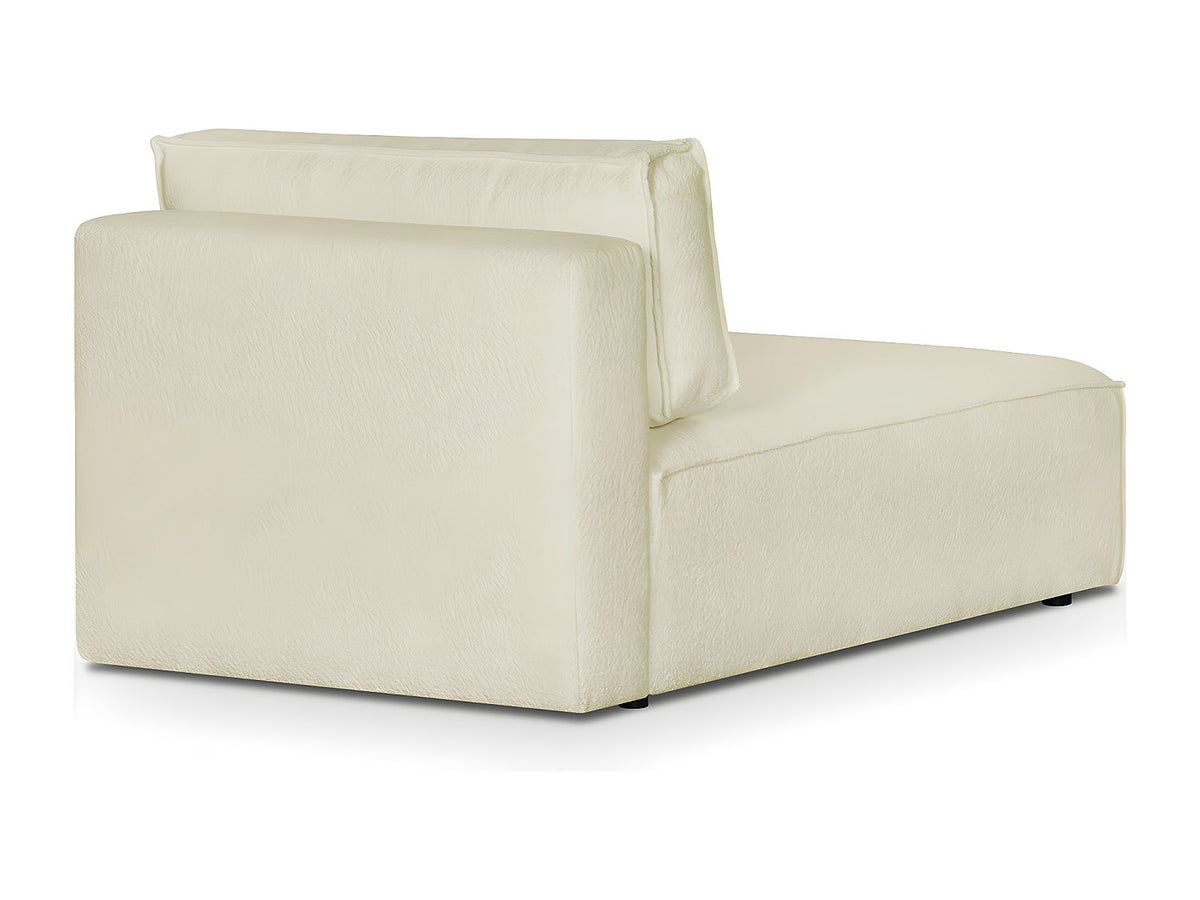 Méridienne pour canapé modulable beige tissu