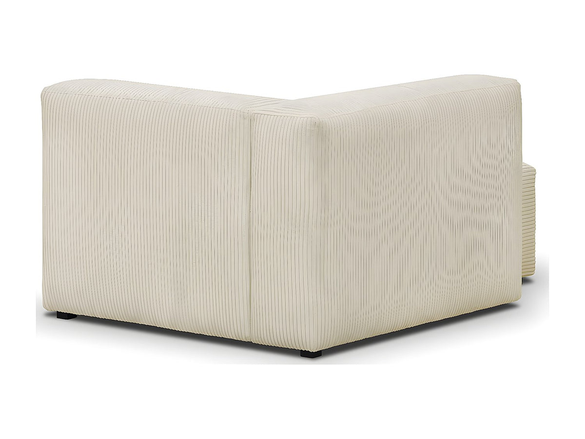 Méridienne pour canapé modulable beige velours