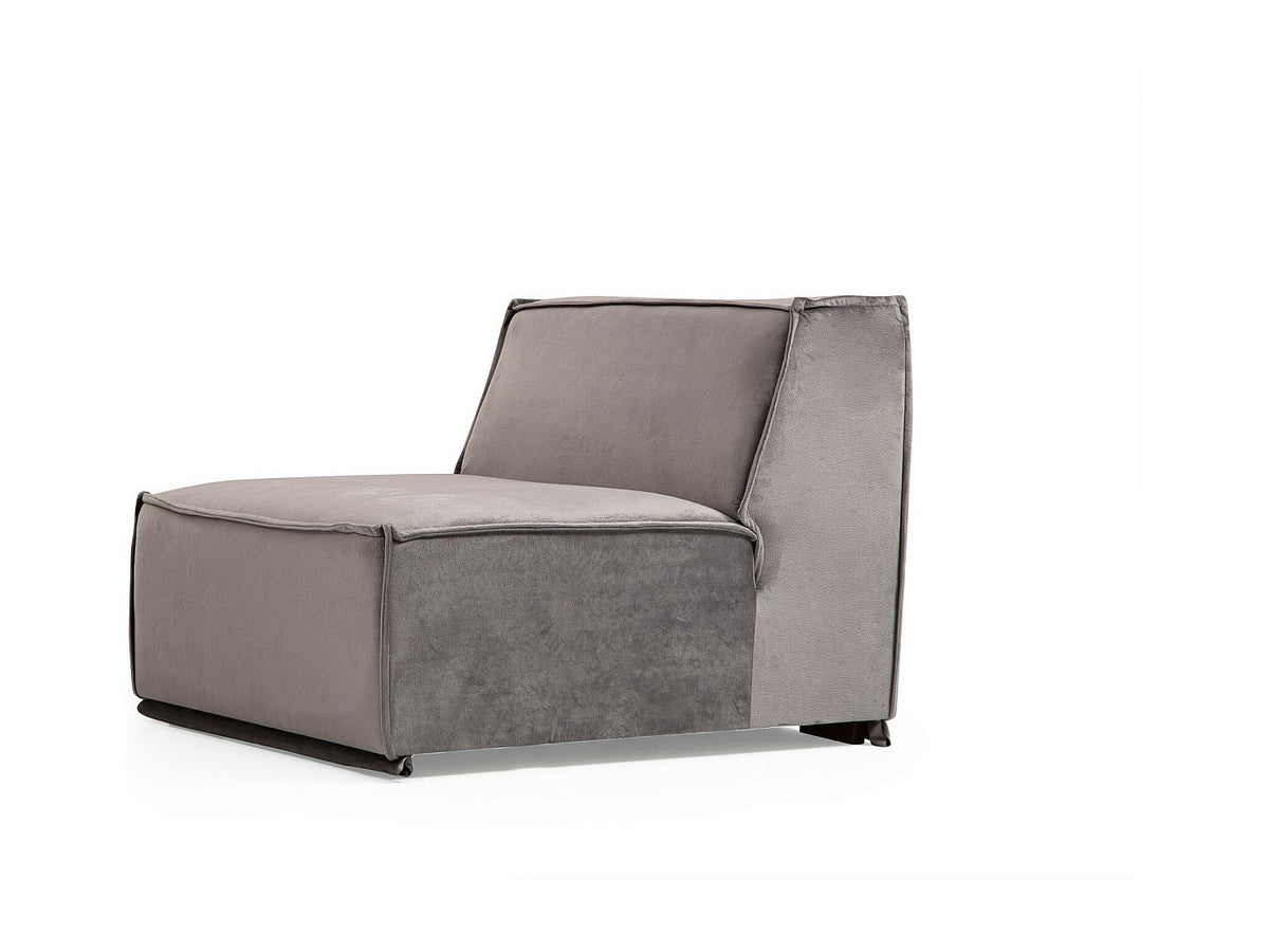 Canapé modulable gris tissu