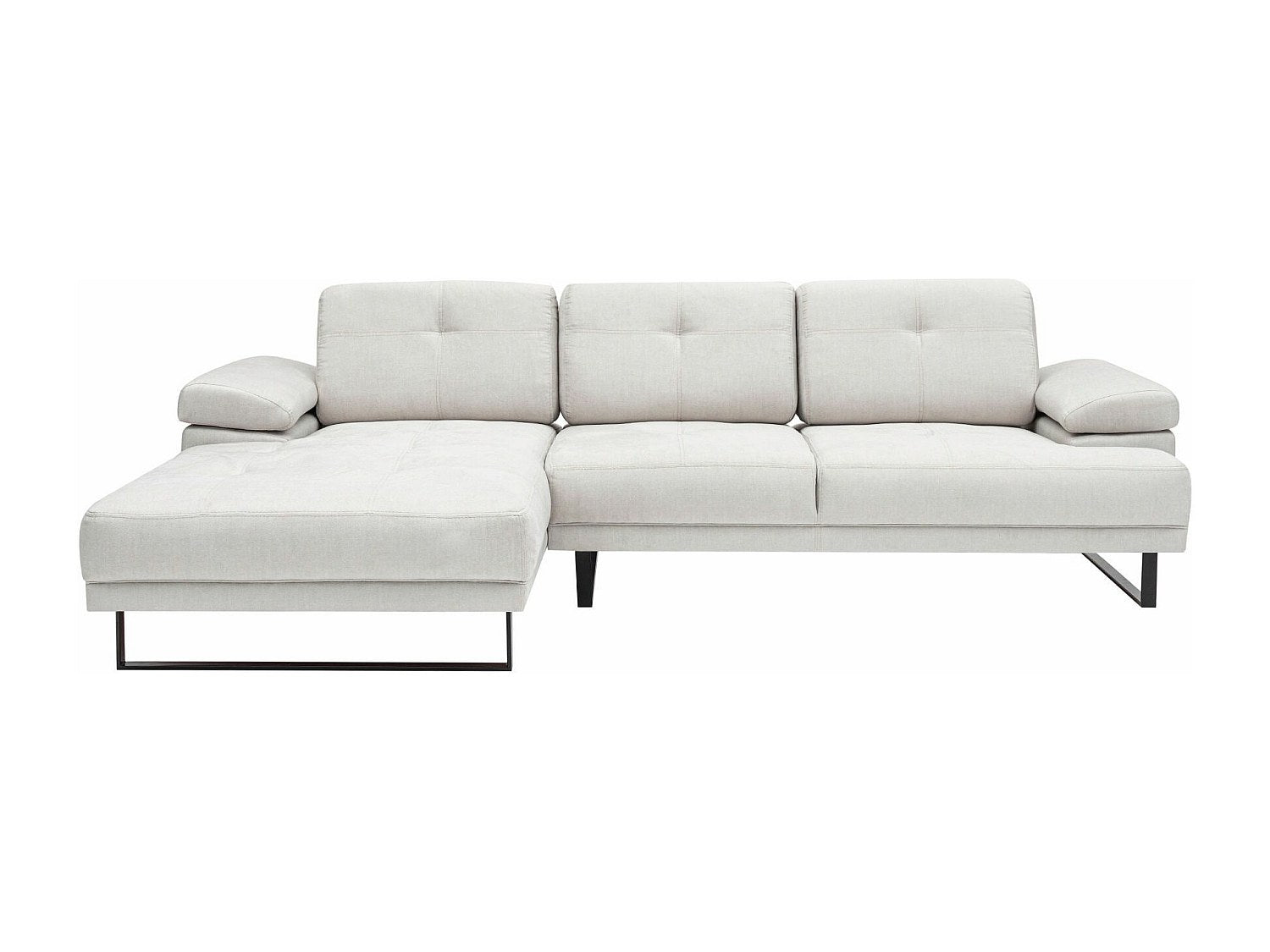 Canapé modulable beige tissu