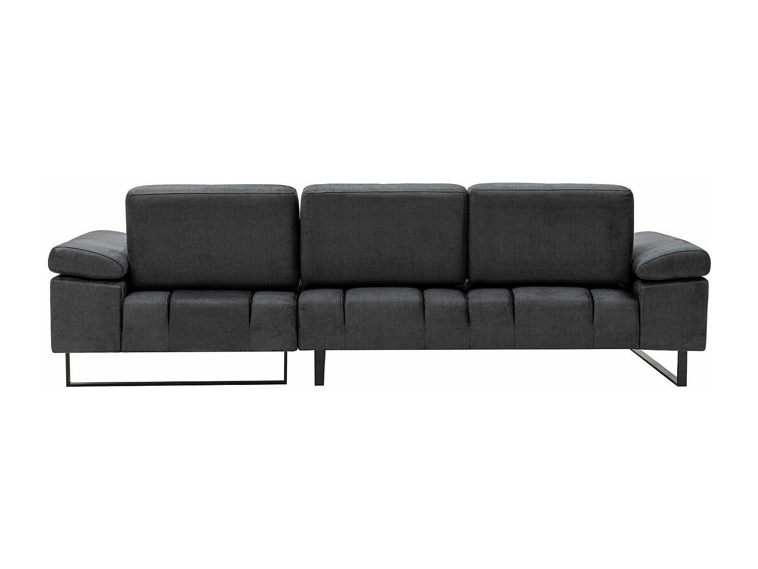 Canapé modulable gris tissu
