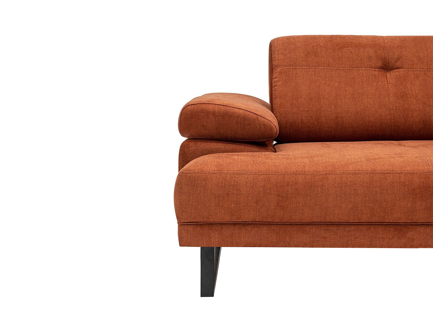 Canapé modulable orange tissu