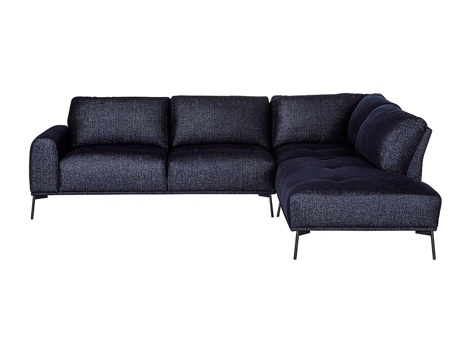 Angle pour canapé modulable bleu tissu