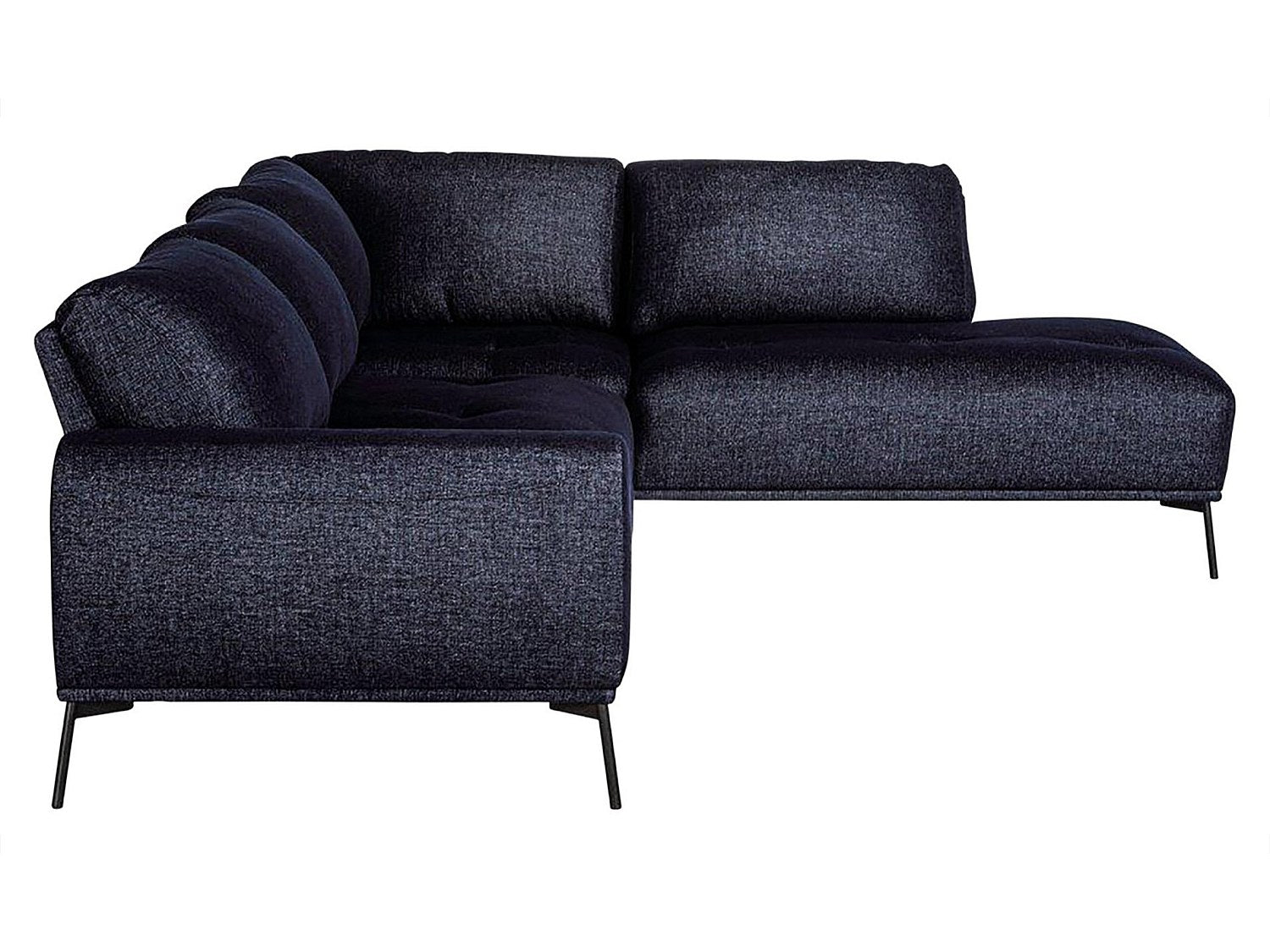 Angle pour canapé modulable bleu tissu