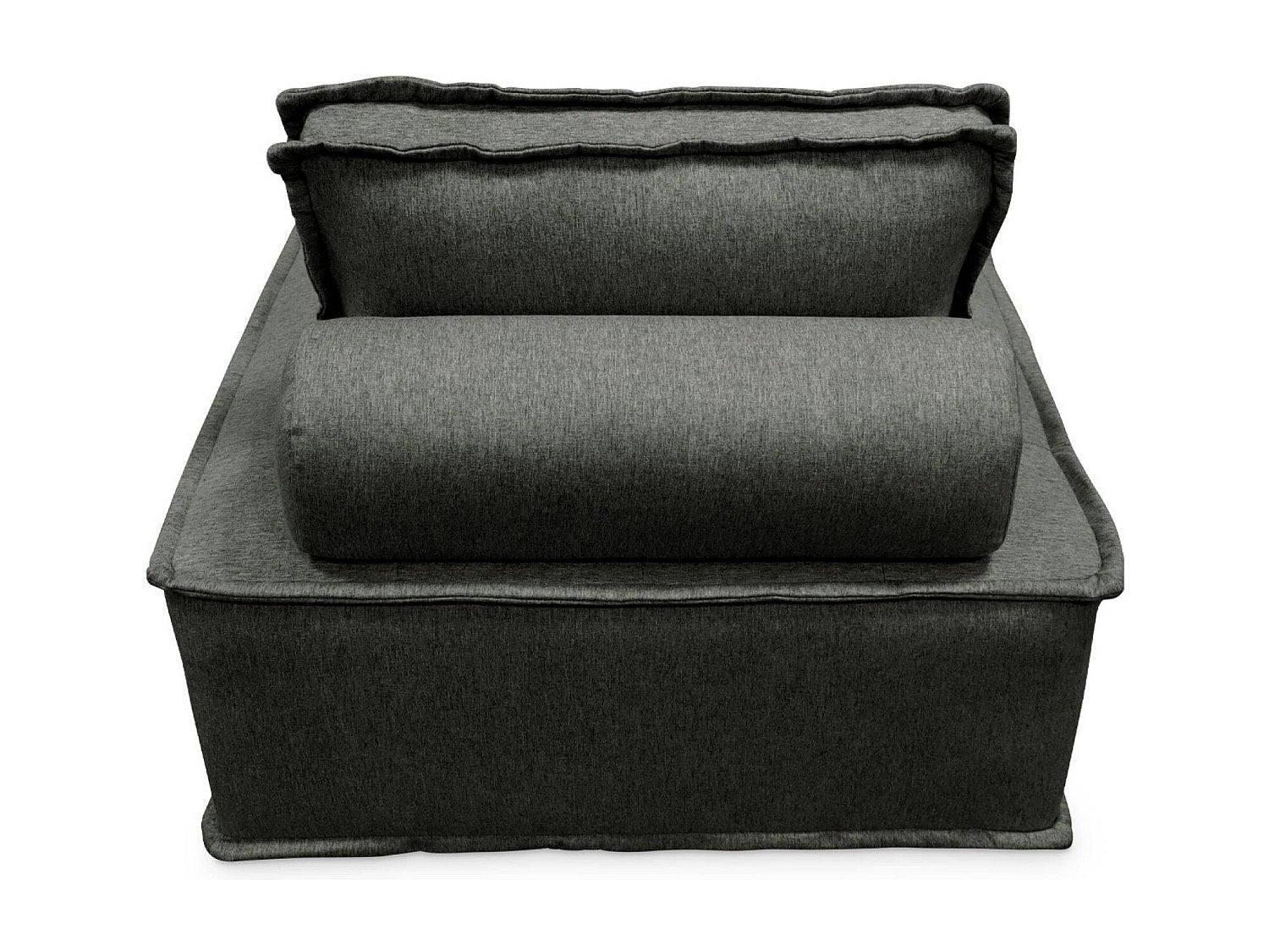 Chauffeuse modulable gris tissu