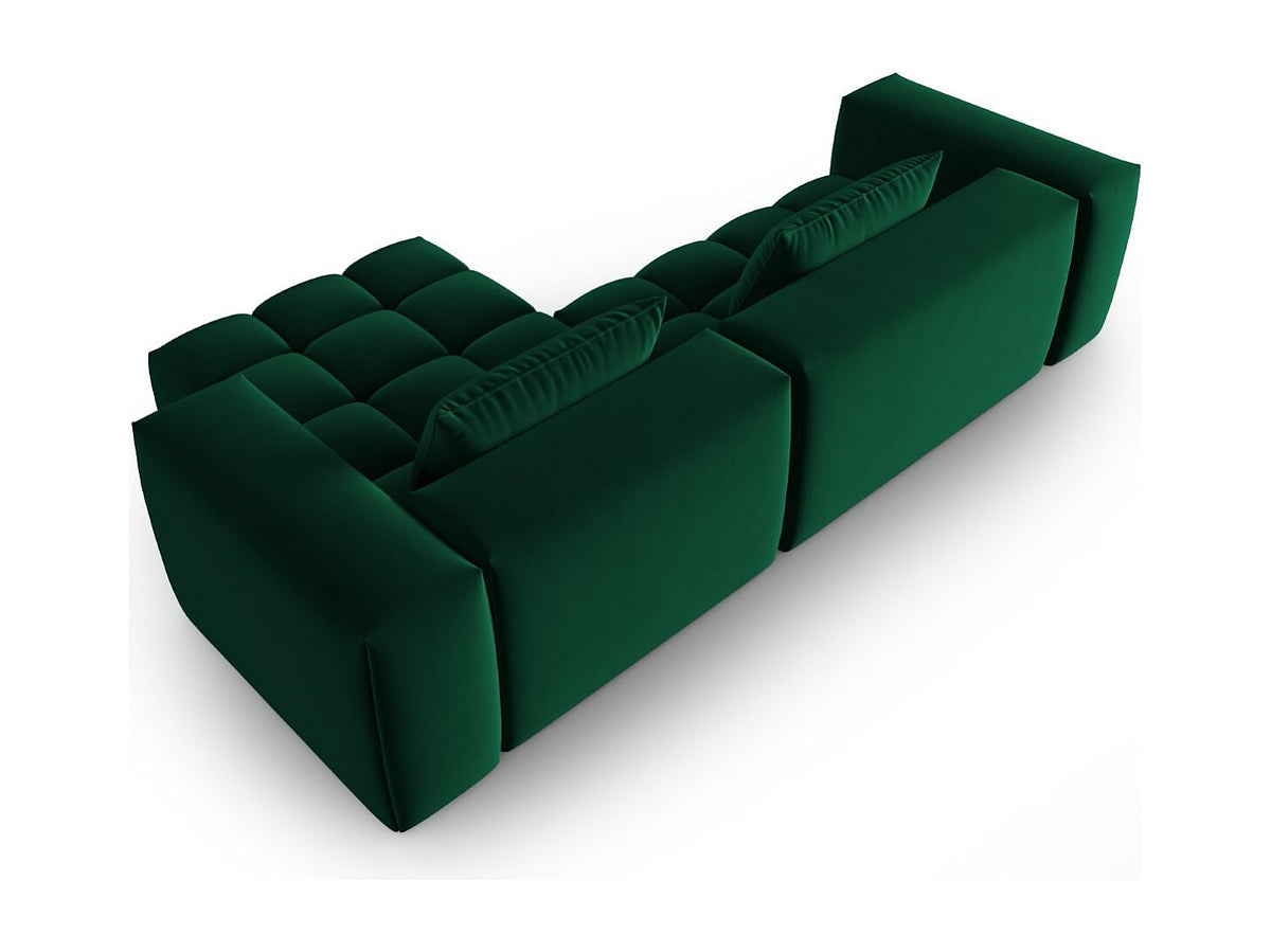 Canapé modulable 3 places vert velours