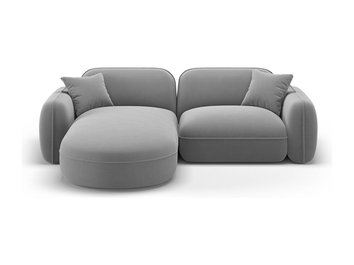 Canapé modulable 3 places gris velours