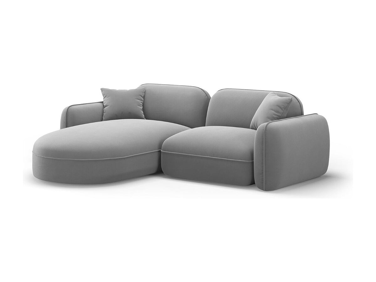 Canapé modulable 3 places gris velours