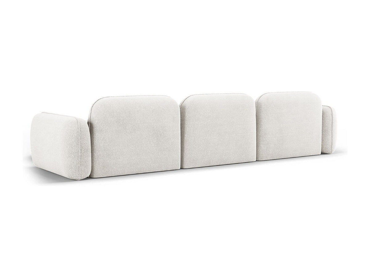 Canapé modulable 4 places beige velours