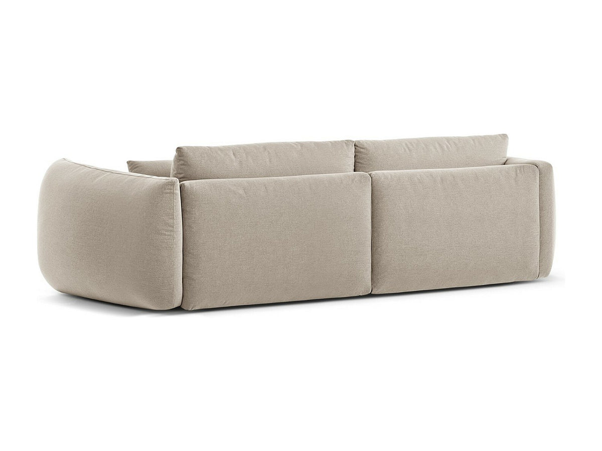 Canapé modulable 4 places beige tissu
