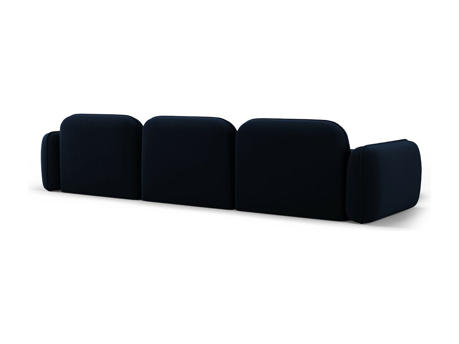 Canapé modulable 4 places bleu velours