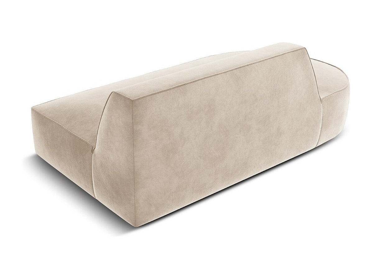 Canapé modulable 2 places beige velours - Charles