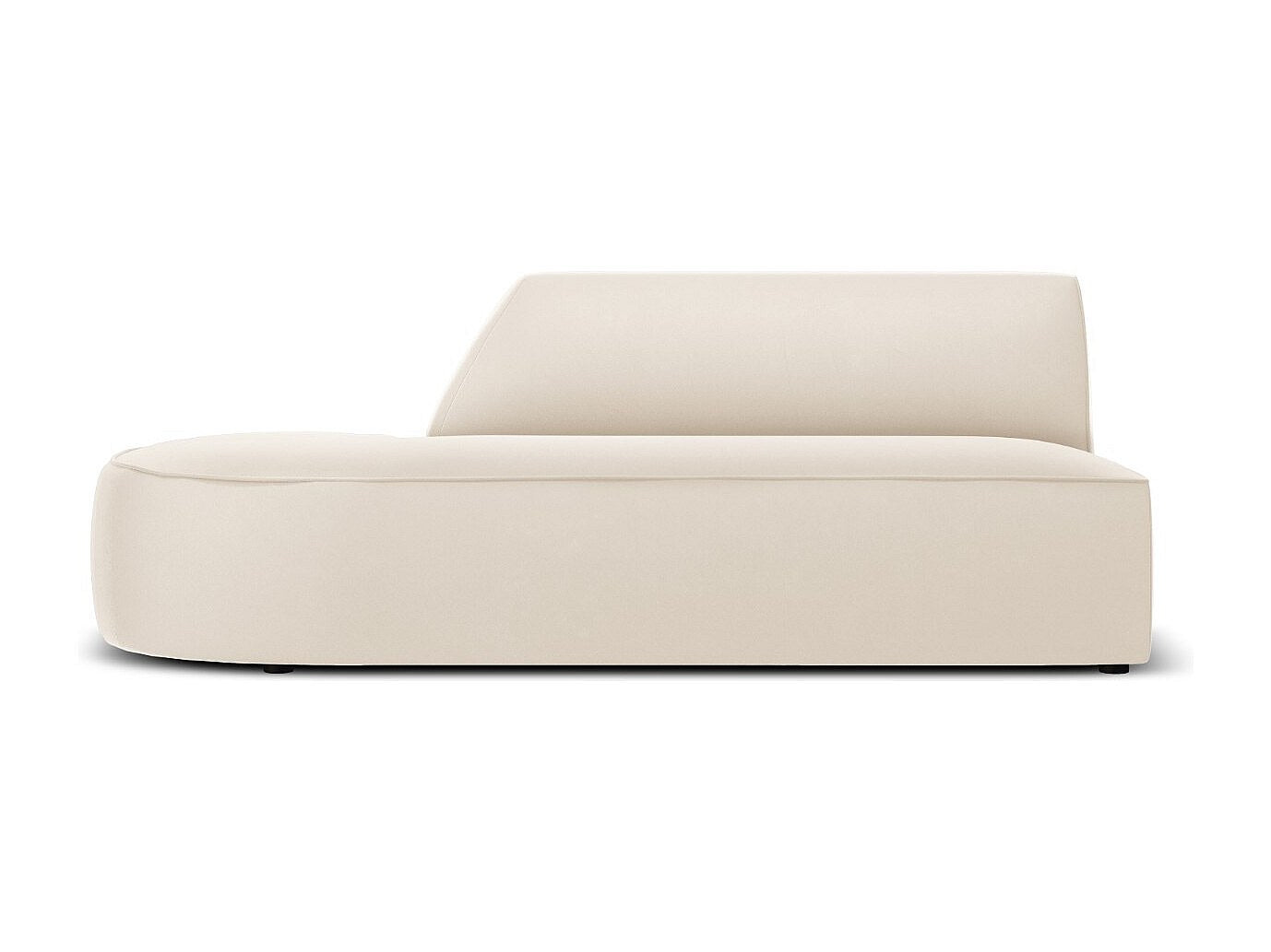 Canapé modulable 2 places beige velours - Charles