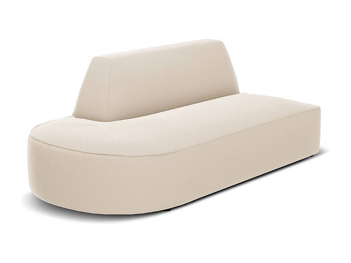 Canapé modulable 2 places beige velours - Charles