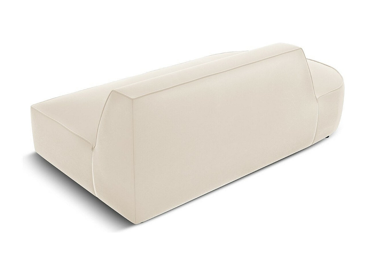 Canapé modulable 2 places beige velours - Charles