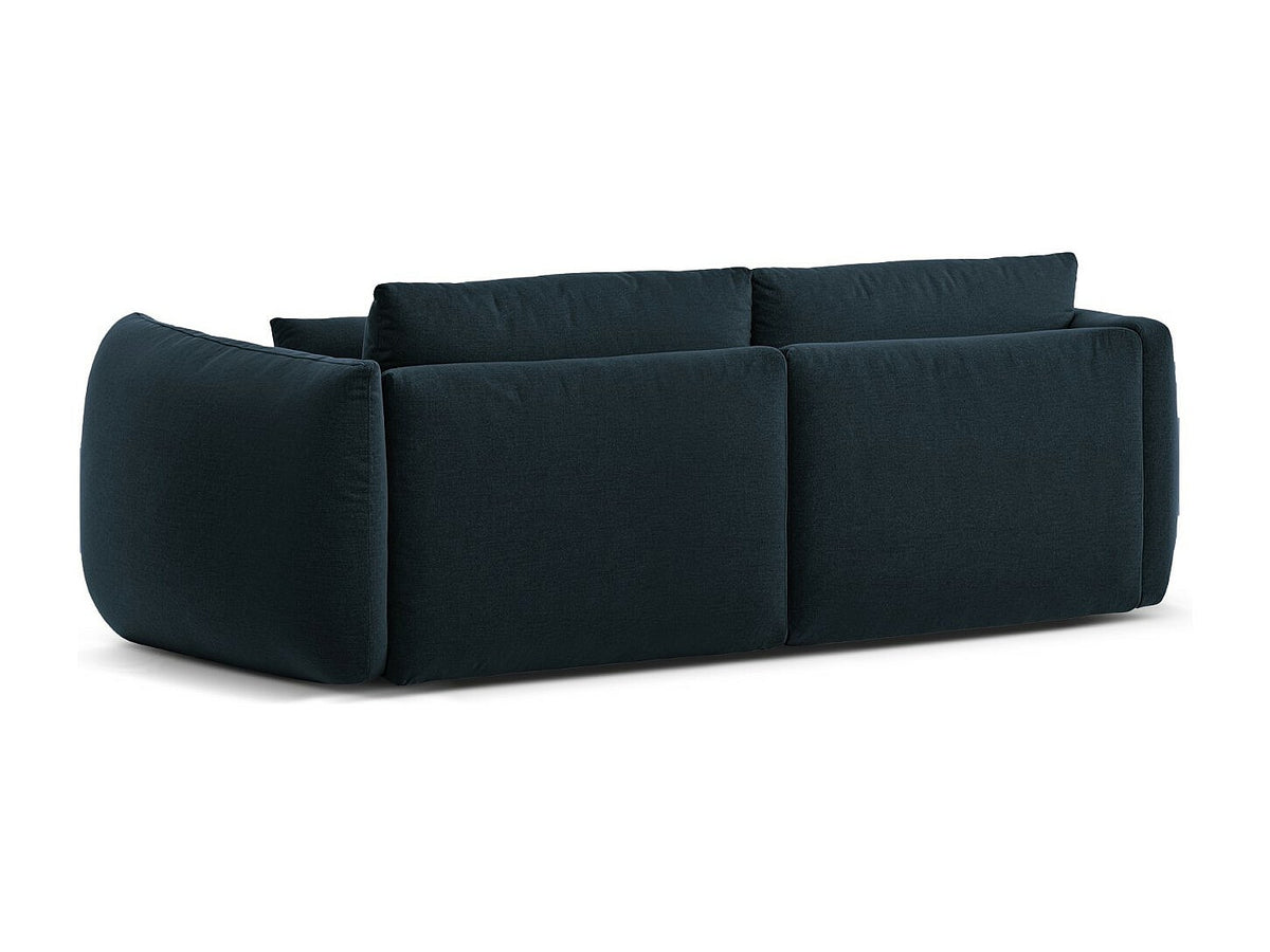 Canapé modulable 3 places bleu tissu