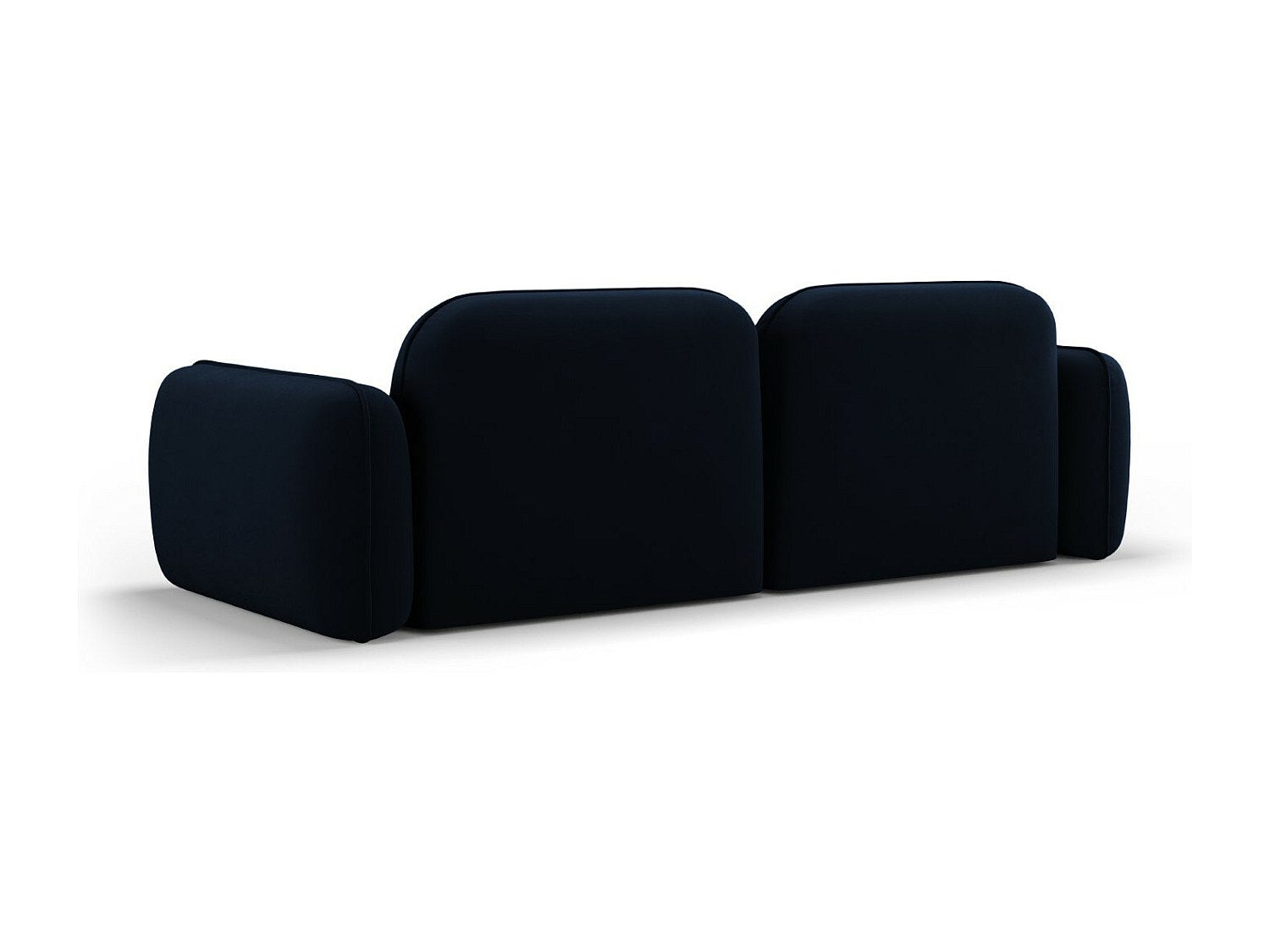 Canapé modulable 3 places bleu velours