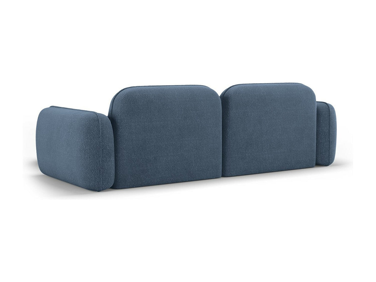Canapé modulable 3 places bleu velours
