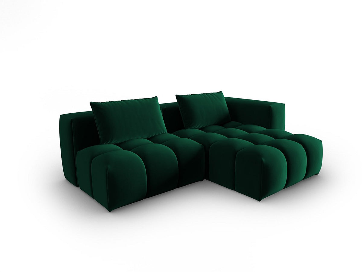 Canapé modulable 3 places vert velours