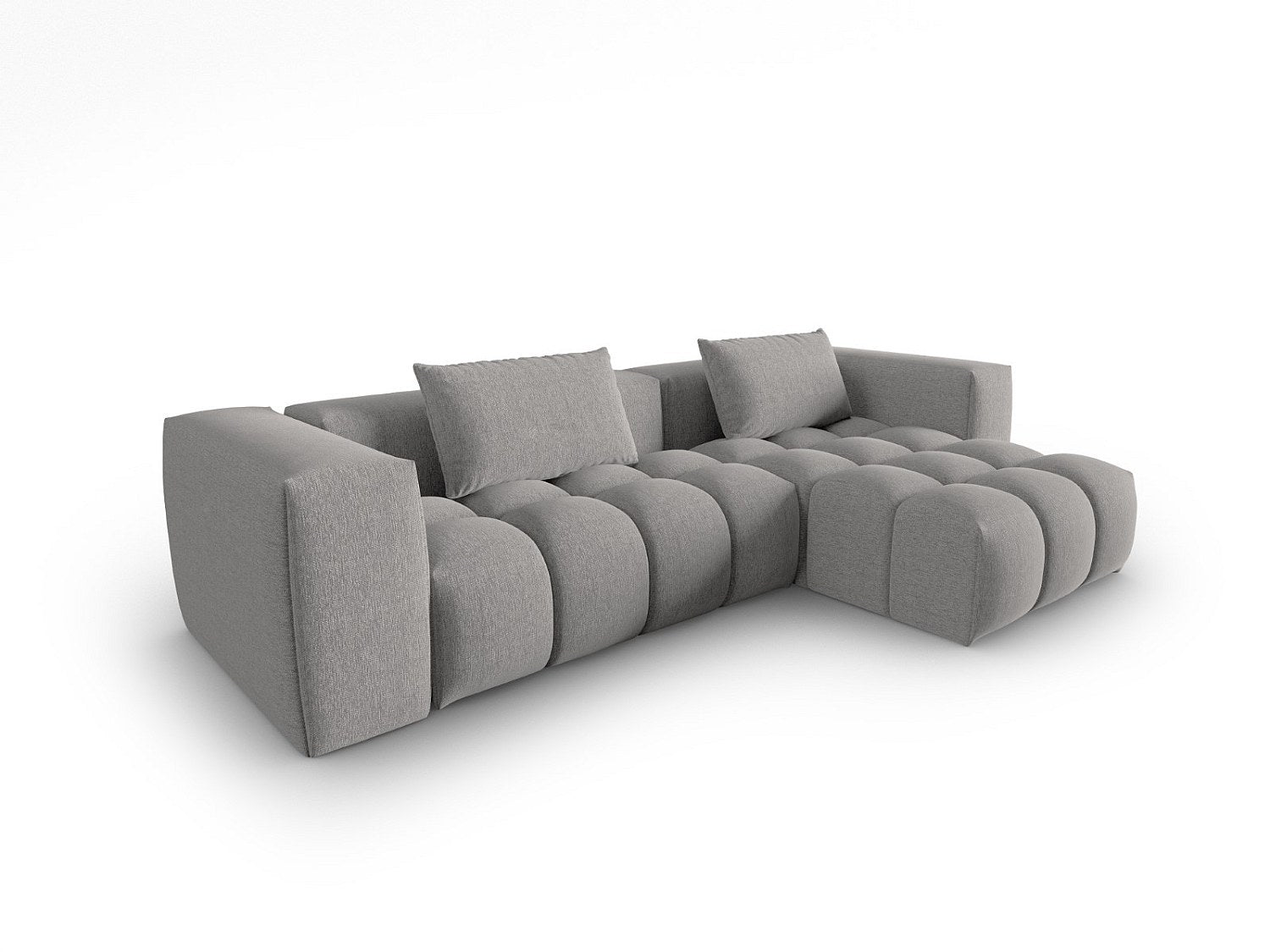 Canapé modulable 3 places beige tissu