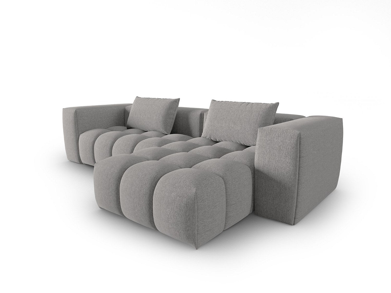 Canapé modulable 3 places beige tissu
