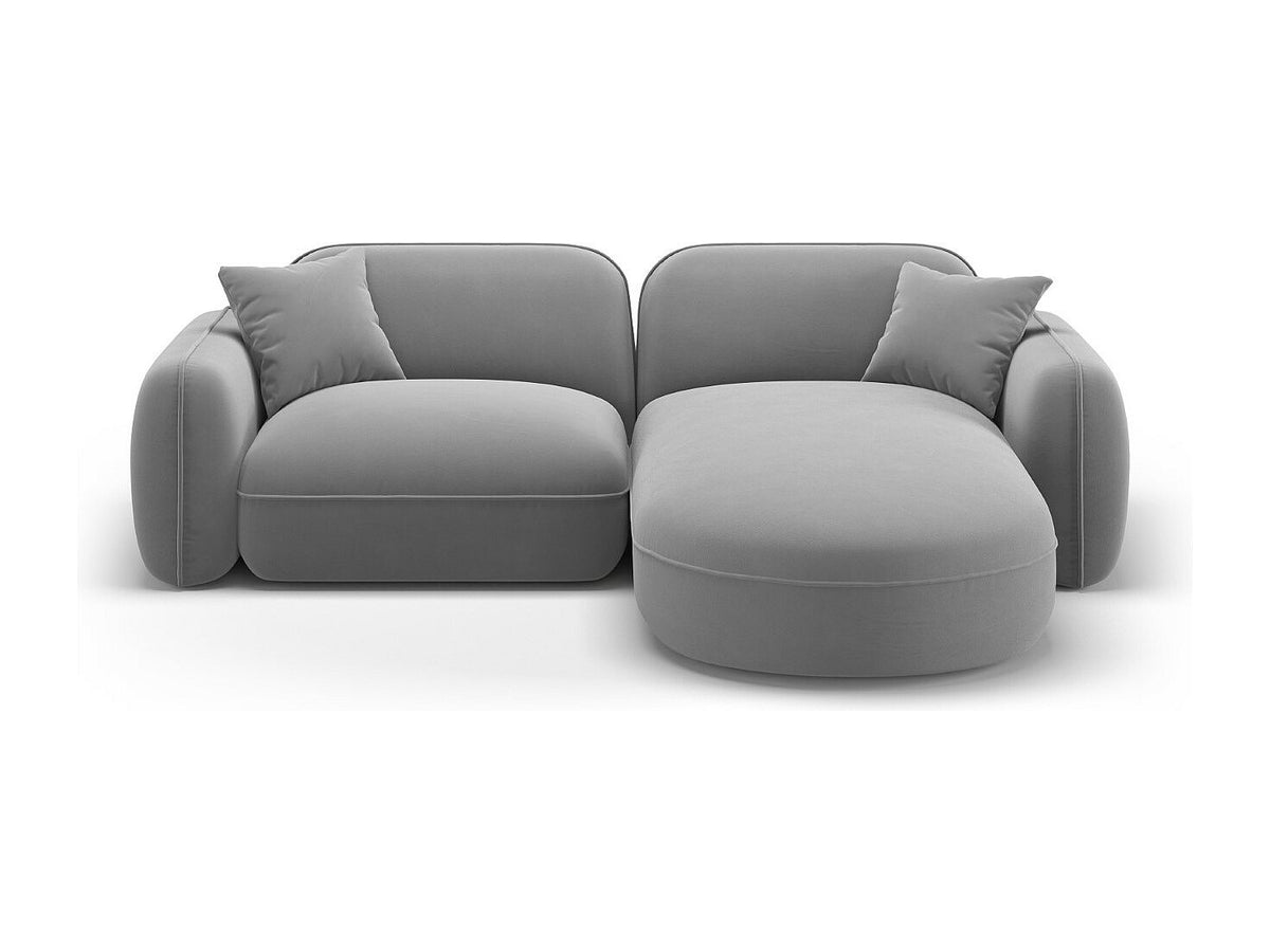 Canapé modulable 3 places gris velours