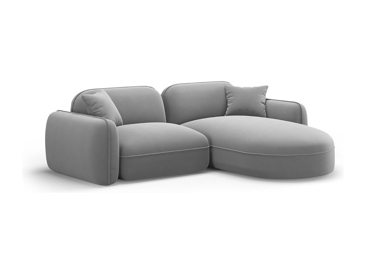 Canapé modulable 3 places gris velours