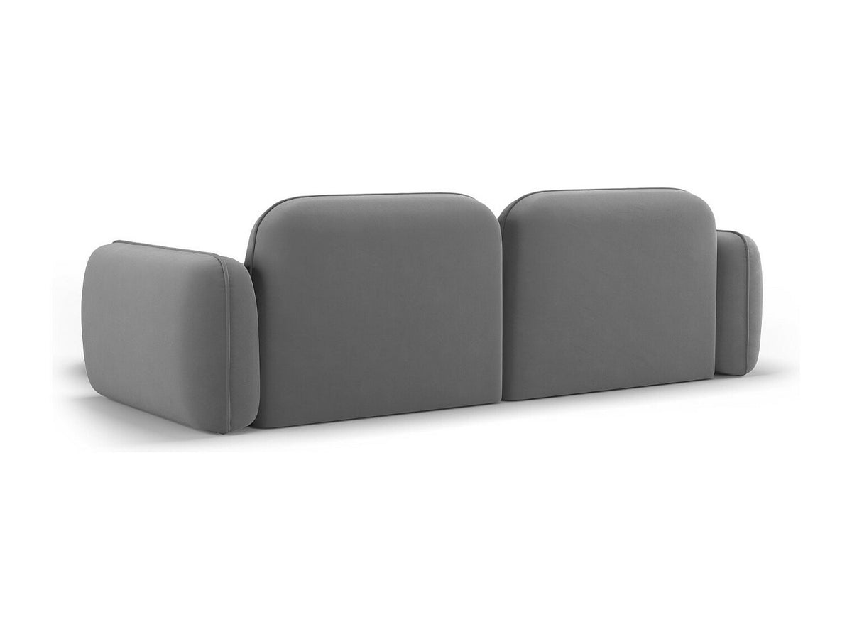 Canapé modulable 3 places gris velours